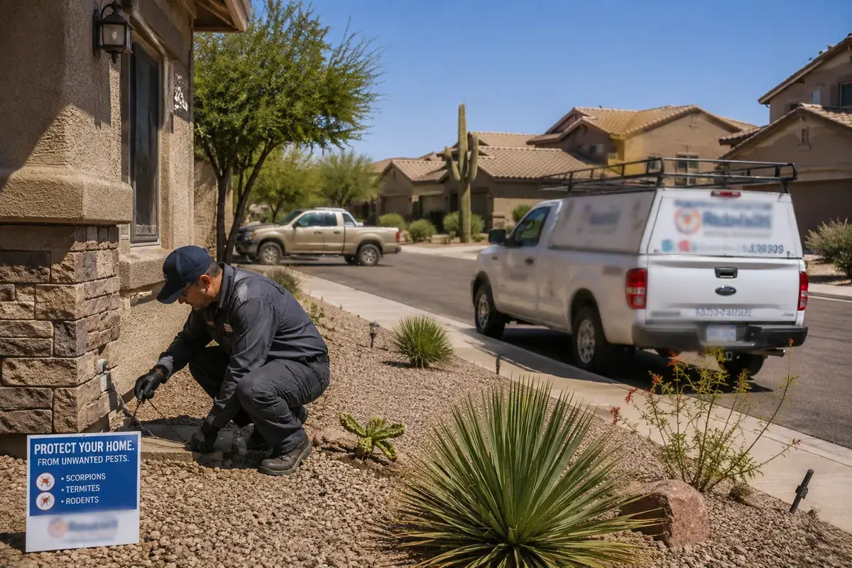 Arizona neighborhoods where pest control companies serve customers