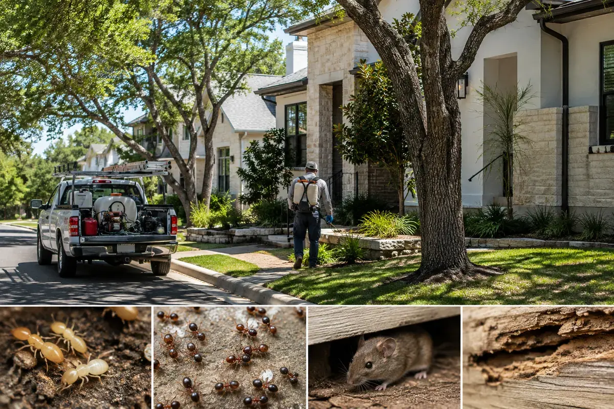 Austin neighborhoods where pest control companies serve customers