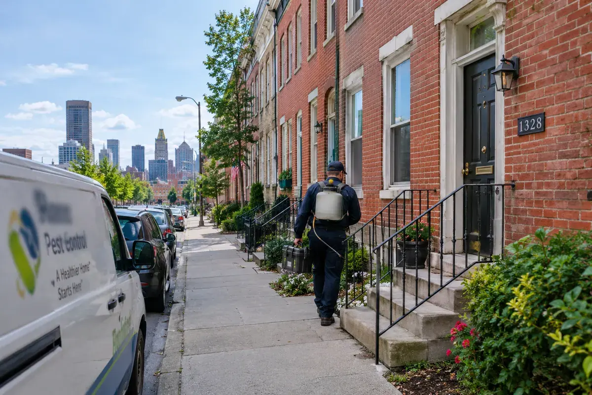 Baltimore neighborhoods where pest control companies serve customers