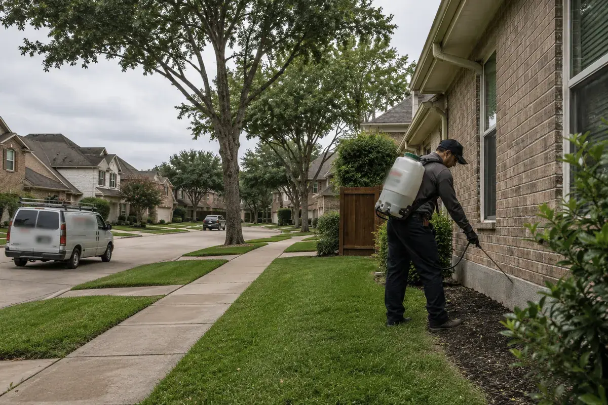 Houston neighborhoods where pest control companies serve customers