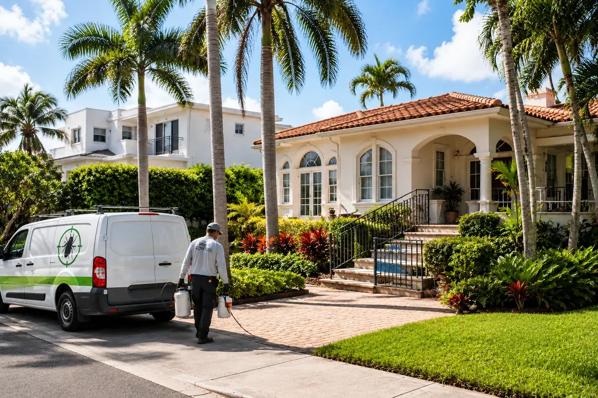 Miami neighborhoods where pest control companies serve customers