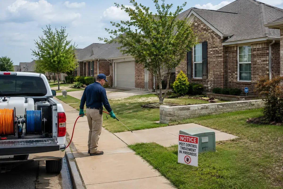Oklahoma neighborhoods where pest control companies serve customers