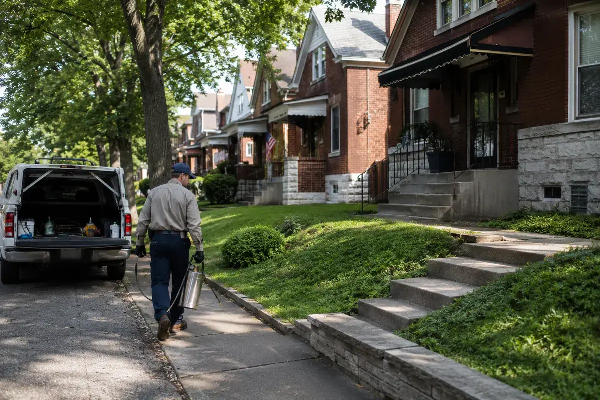 St. Louis neighborhoods where pest control companies serve customers