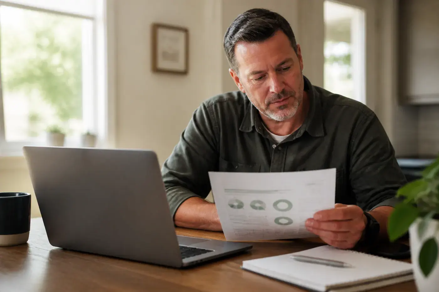 A pest control company owner reviewing a local SEO game plan on a video call